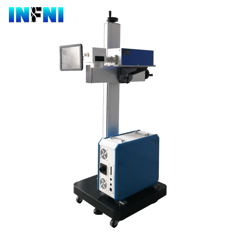On line UV laser marking machine for mess production