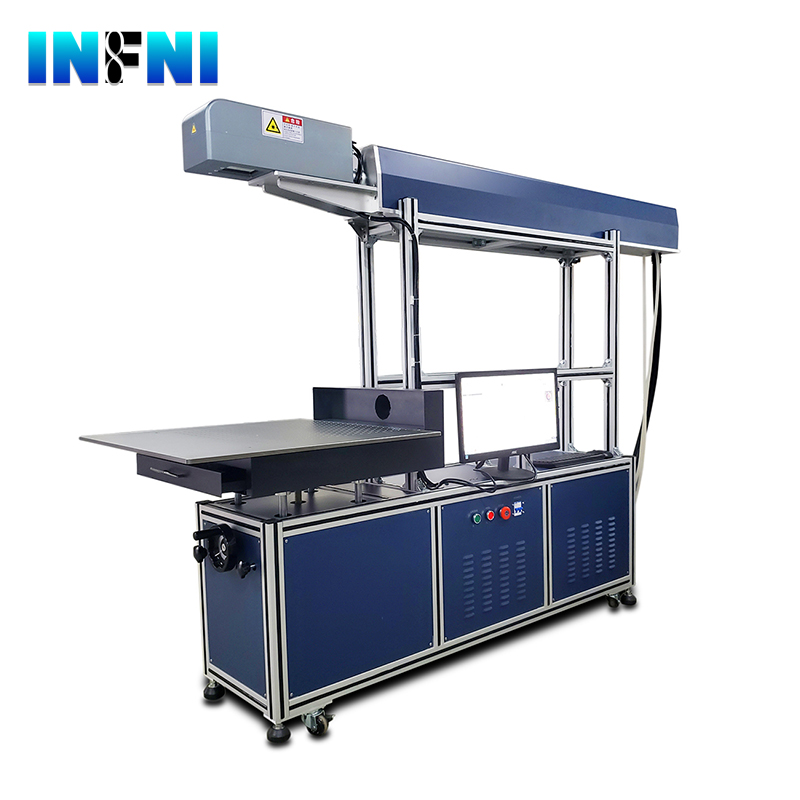 Dynamic CO2 laser marking machine for Leather Jeans 