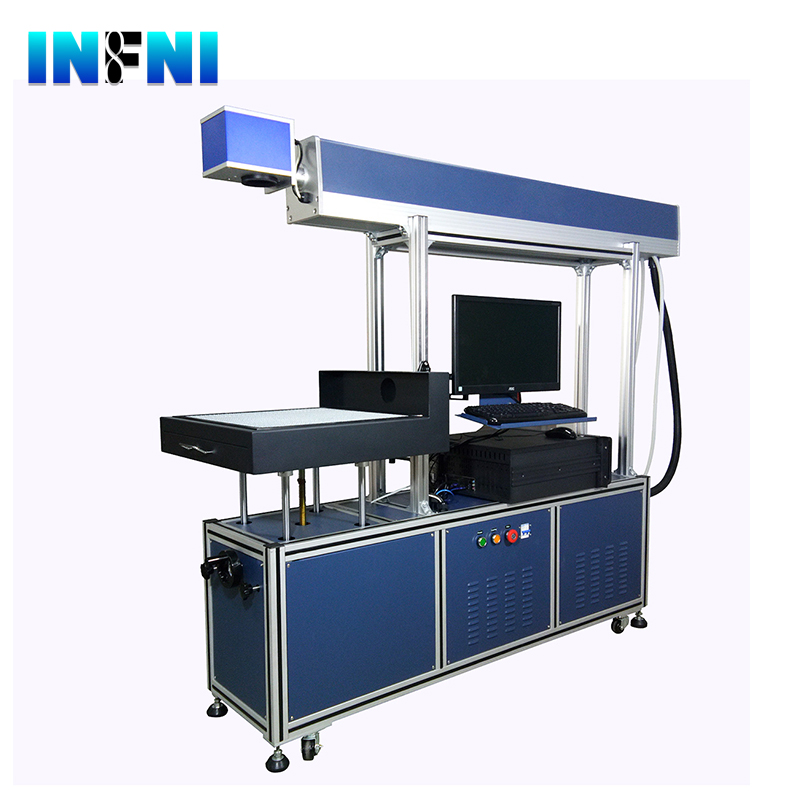 CO2 laser marking machine 100w jeans wood bamboo