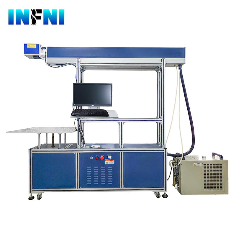 600*600mm bamboo jeans CO2 laser marking machine 