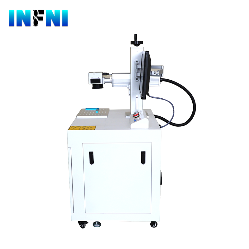 50W desktop fiber laser marking machine with rotary
